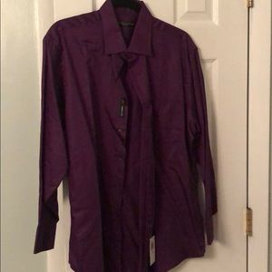 Geoffrey Bean purple dress shirt